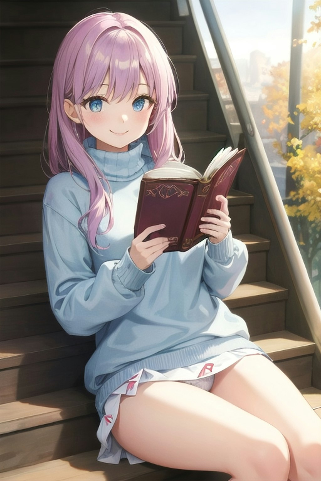 本を読む女の子