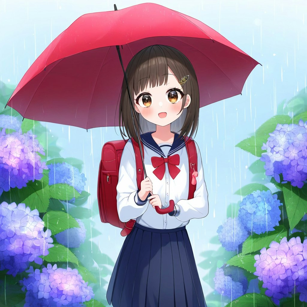 雨と少女たち