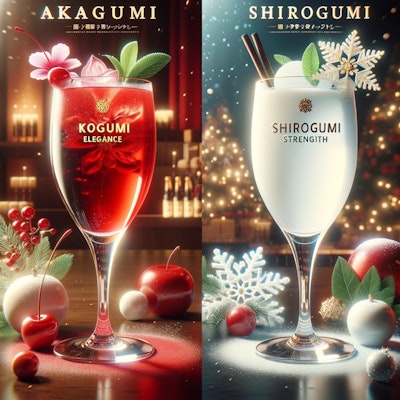 Bar_AI レシピ19/20　"Akagumi Elegance / Shirogumi Strength"
