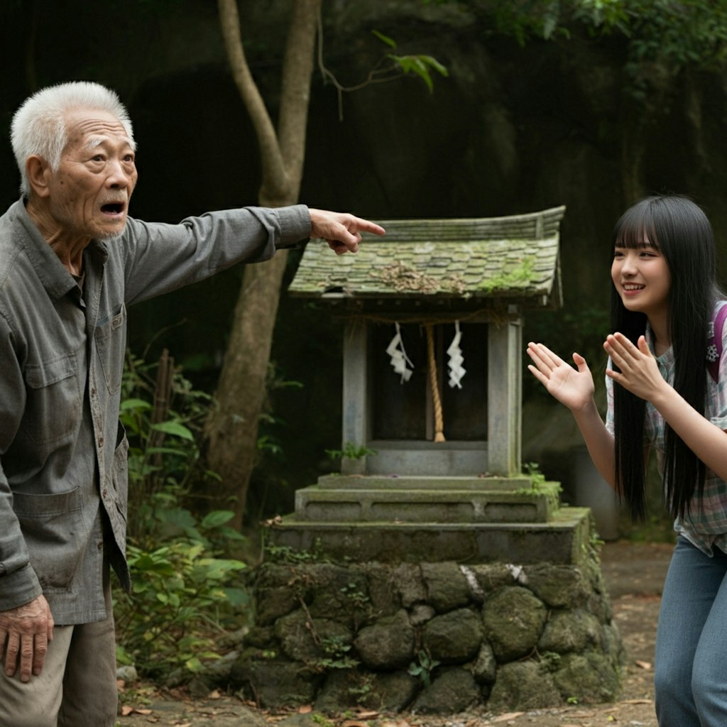 お前あの祠を壊したのか！？