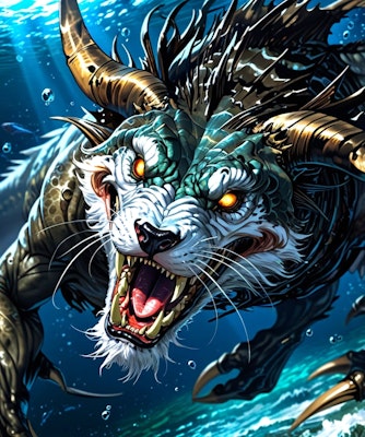 Horned Wolf of the Sea