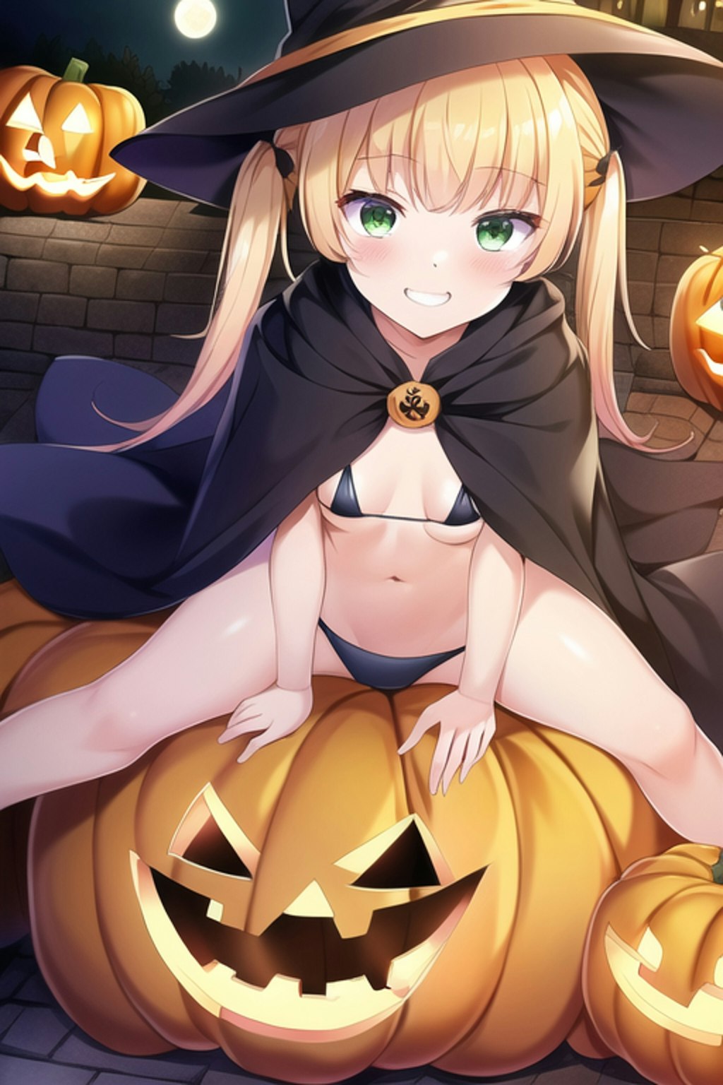 魔女コス少女とハロウィン