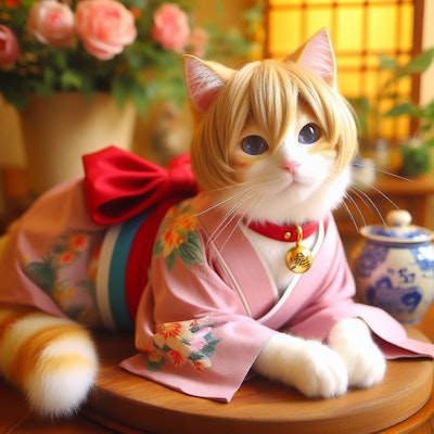 女装する猫_20240111