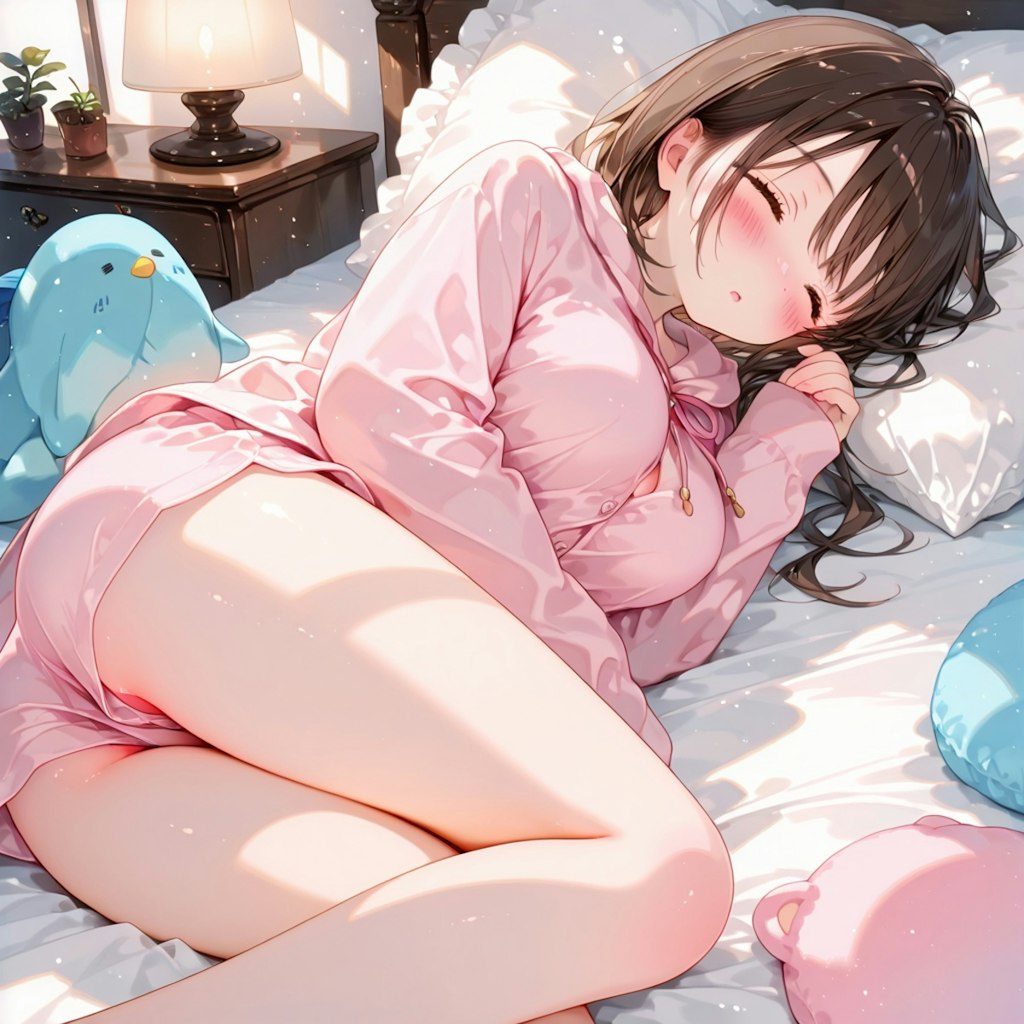ぬいぐるみ達に囲まれて