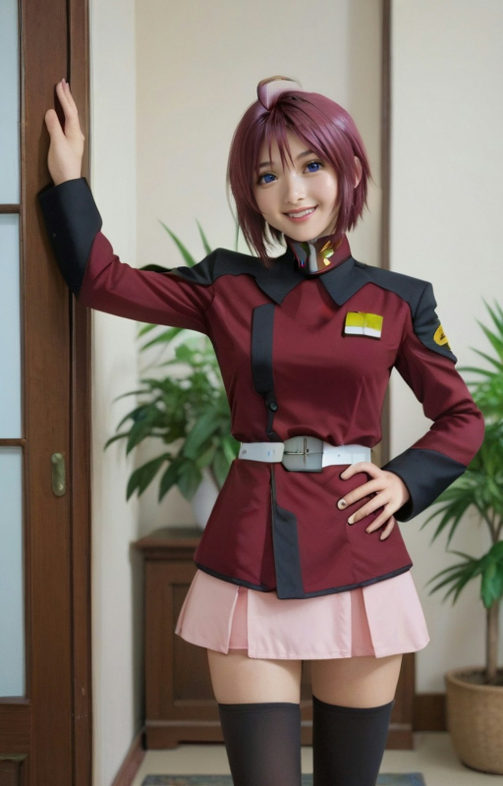 ルナマリアのコスプレを彼女に