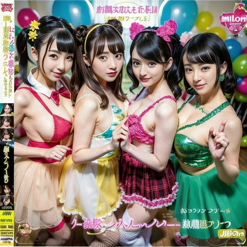 過激アイドルのCDジャケ💚⑤