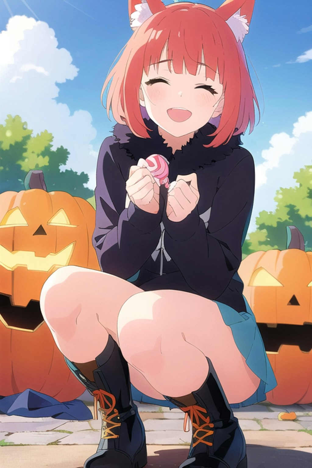 昼と夜とで姿を使い分ける系のハロウィン娘