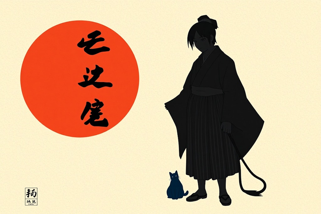 samurai and his cat wide