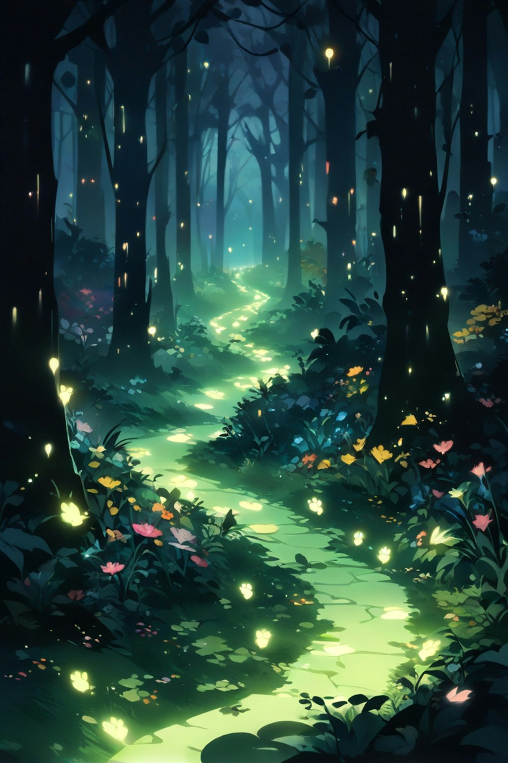 不思議な森の足跡
