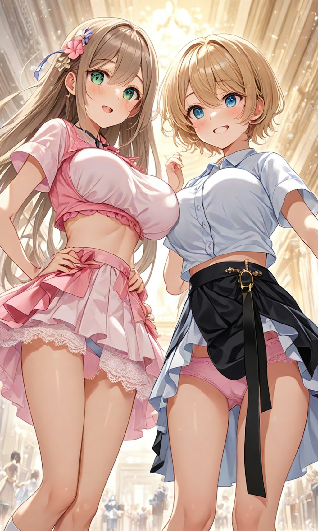 パンチラとセーラー服と女子高校生と