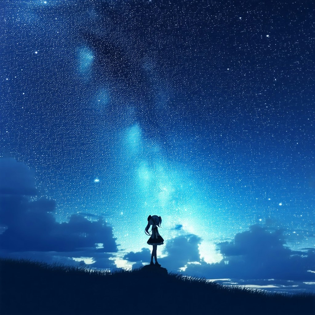 Miku, starry #1