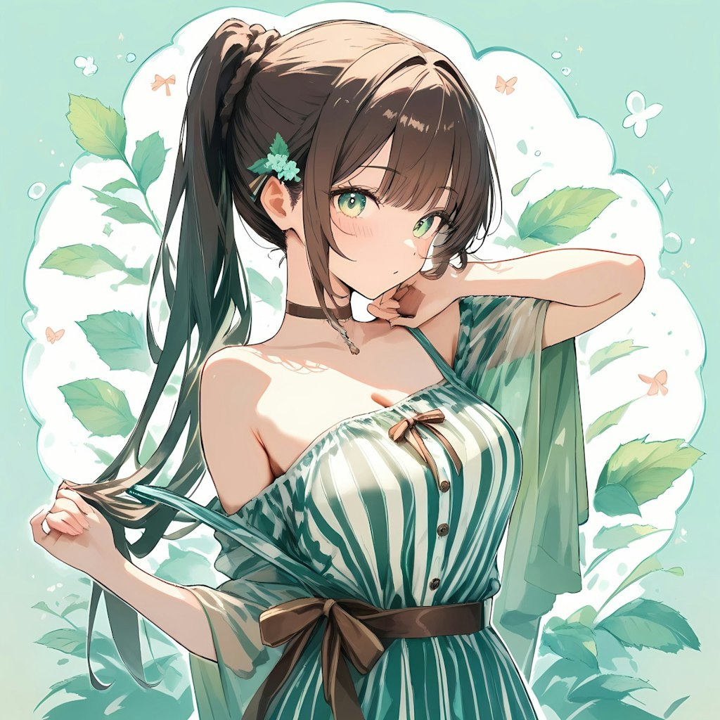 チョコミントドレス。