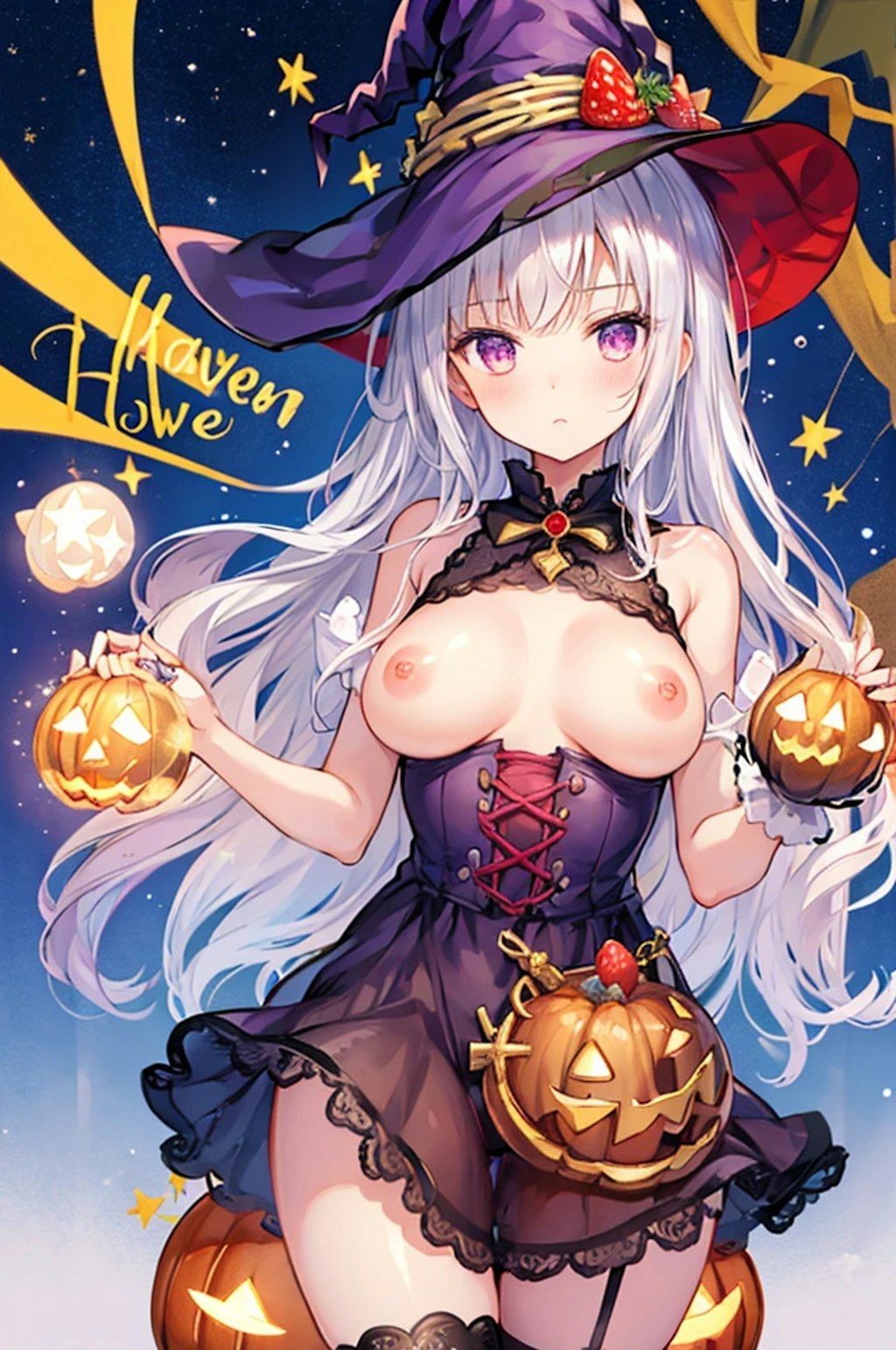 エッチなハロウィン美少女