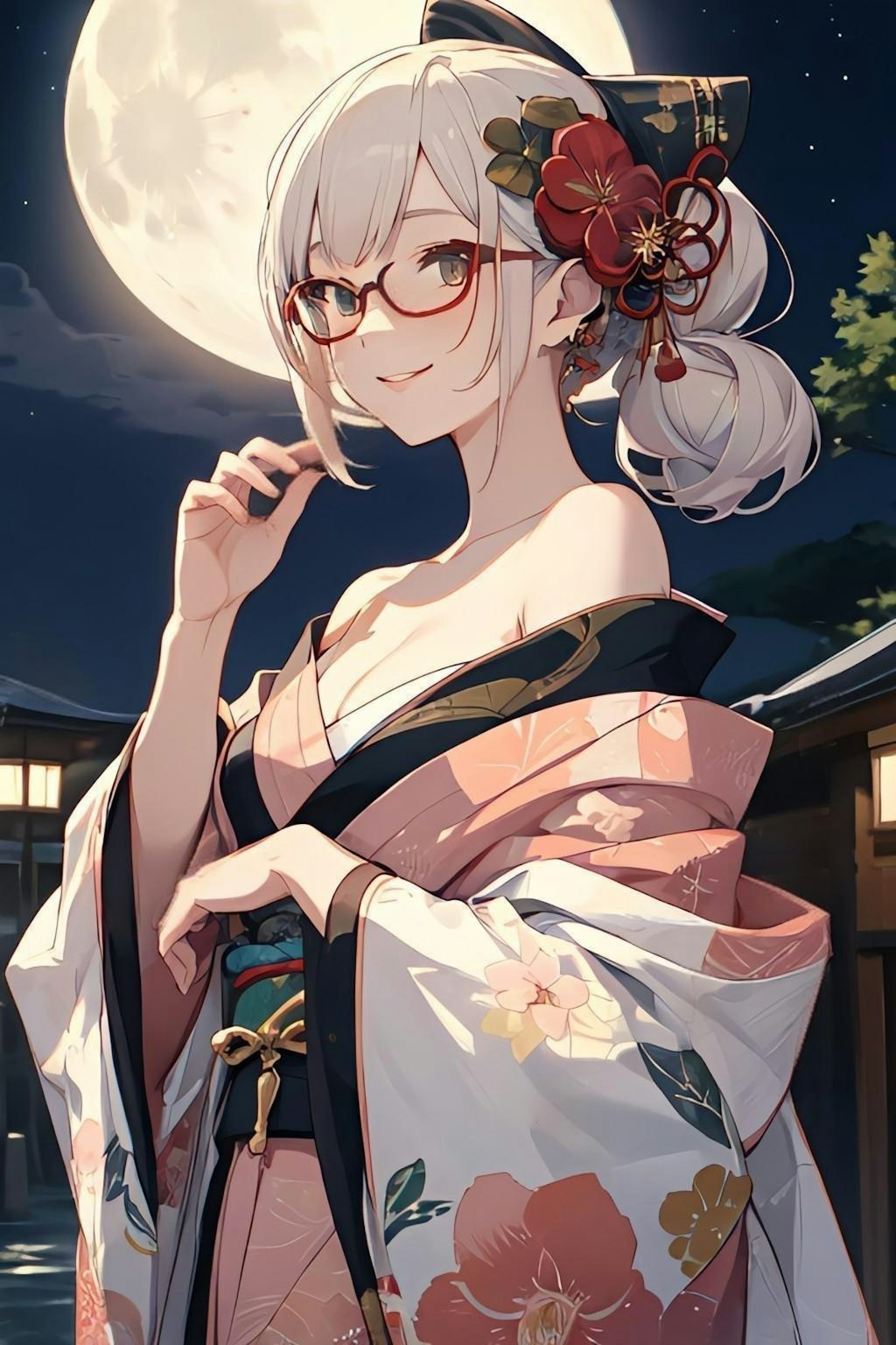 月夜の花魁👘