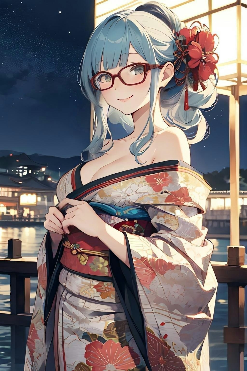 月夜の花魁👘