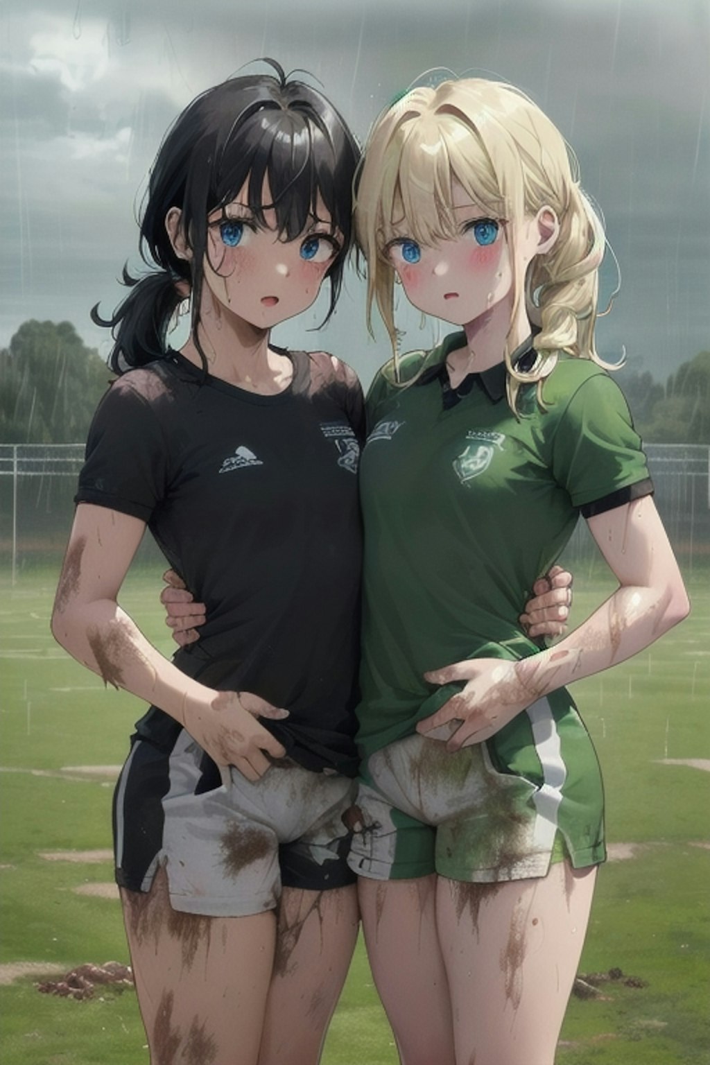 泥まみれの女子アメフト 44&女子ラグビー 44