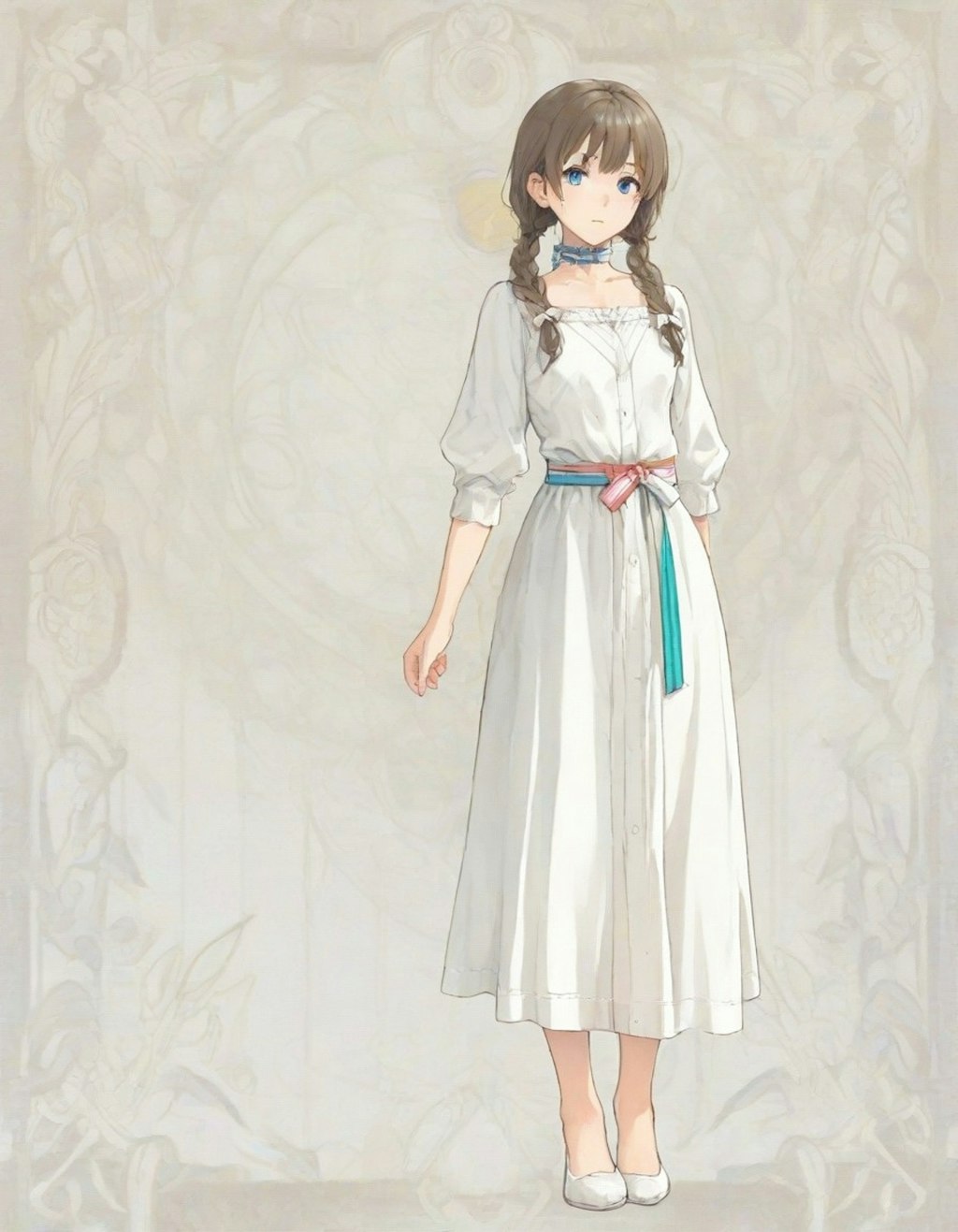 三つ編みのお嬢様