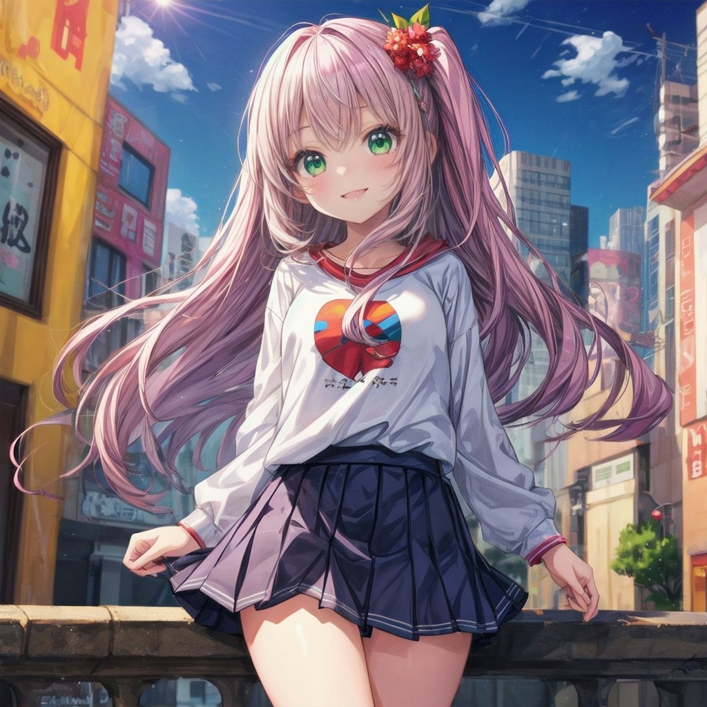 都会の女の子 city girl