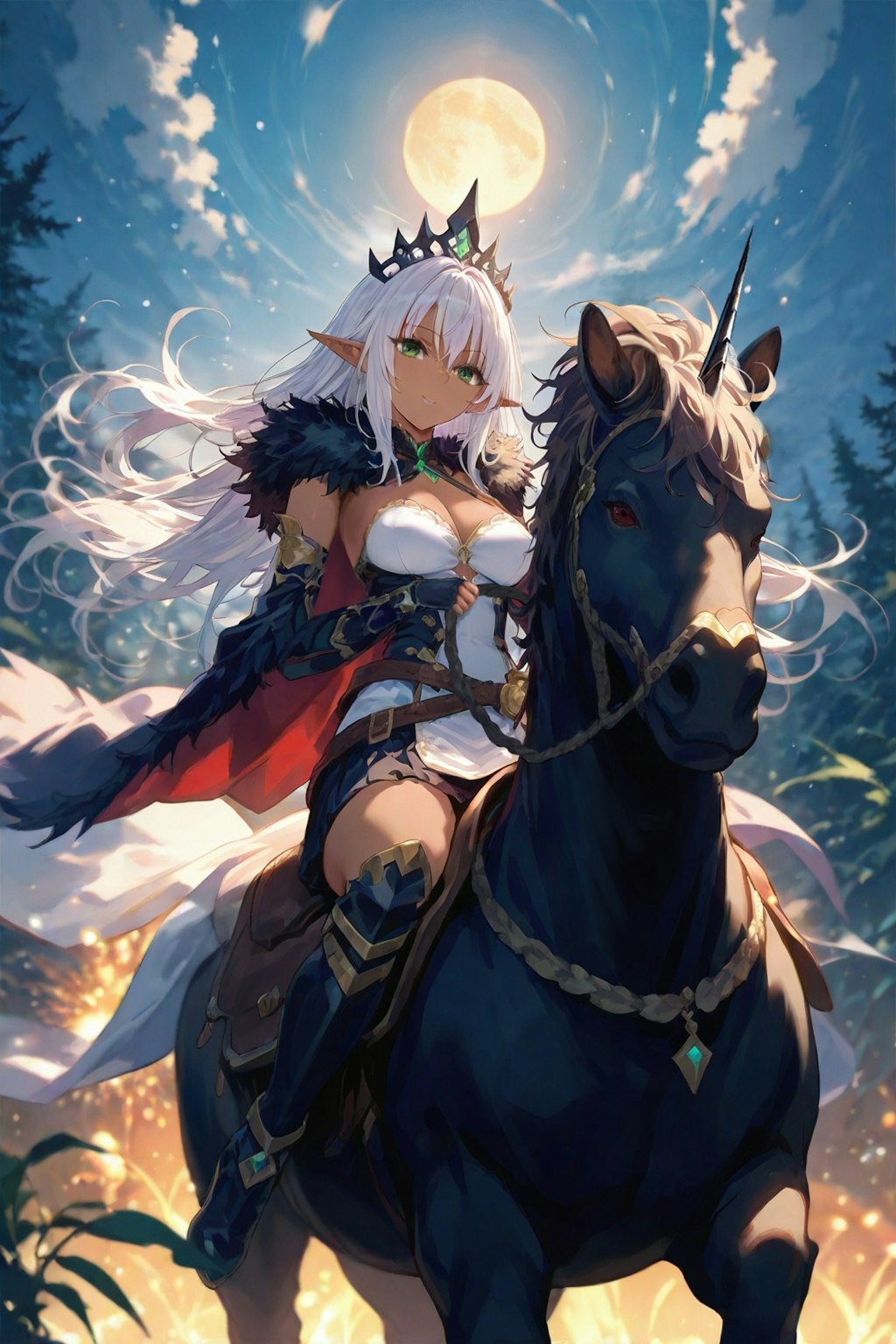 🌕月夜の遠乗り🦄