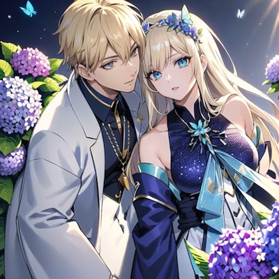 紫陽花の王子と姫