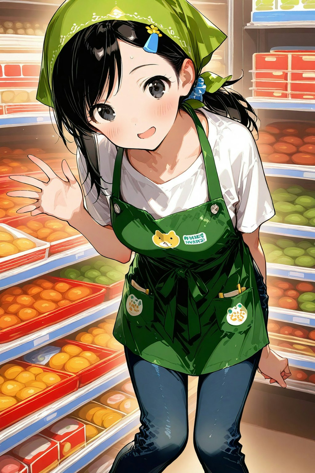 臨時バイトの長女ちゃん🌸✨