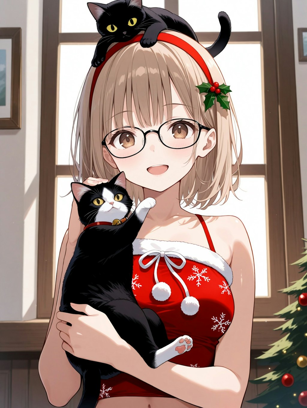 猫とクリスマス