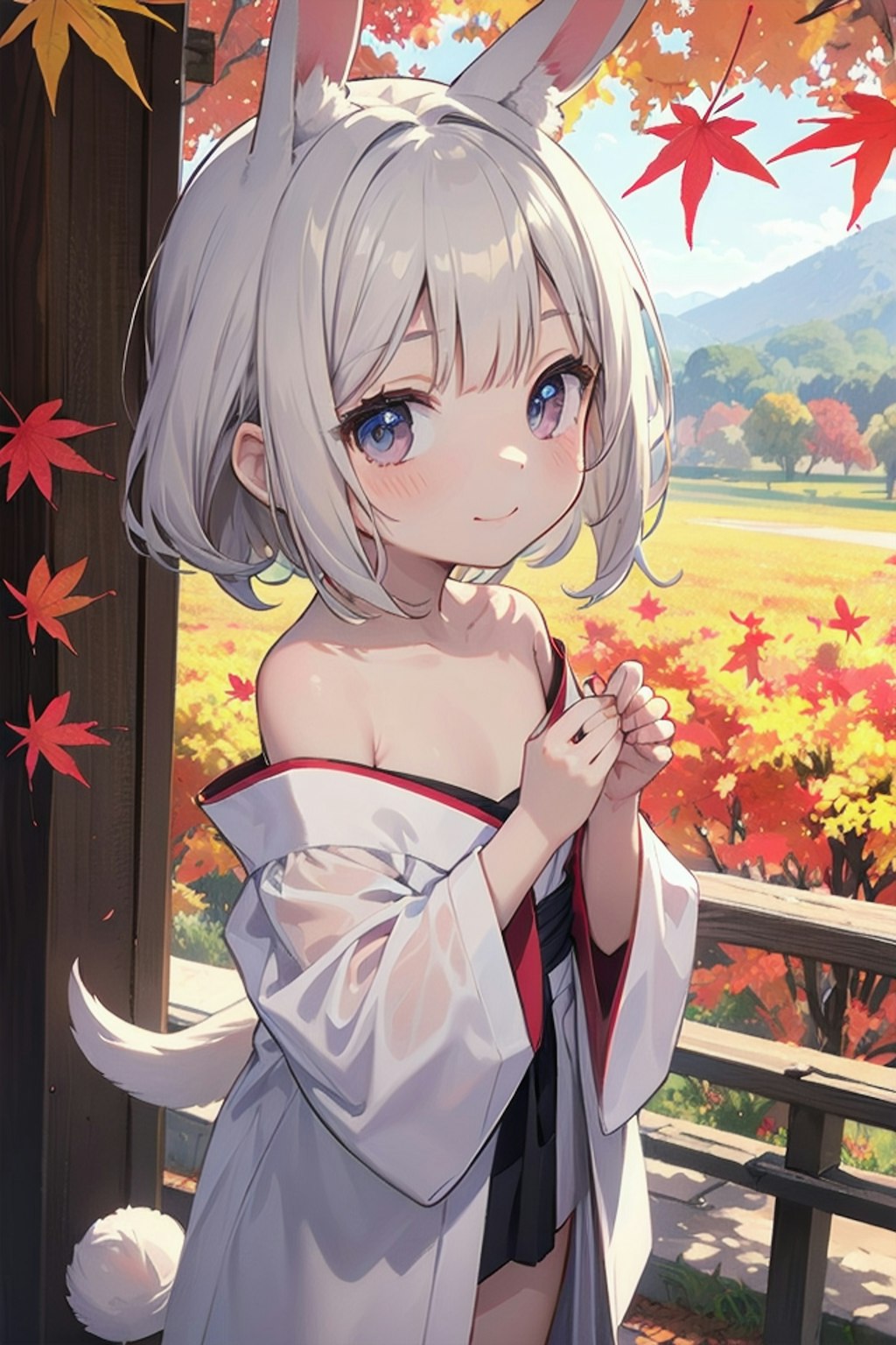 けもみみ娘の紅葉狩り