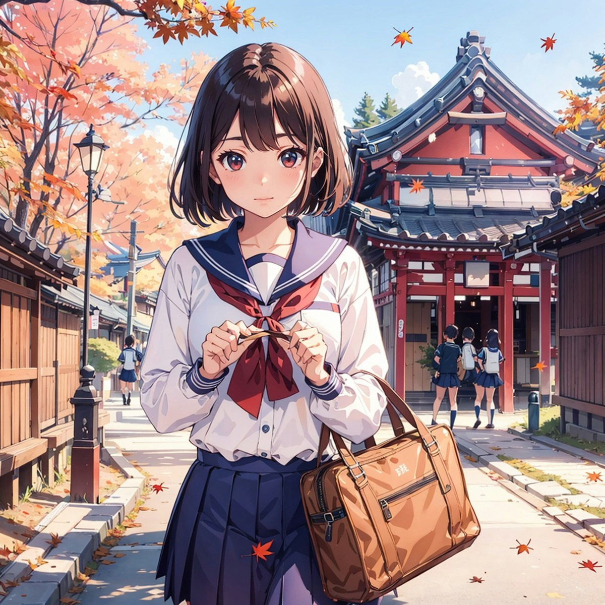 修学旅行🍁 | chichi-pui（ちちぷい）AIイラスト専用の投稿サイト