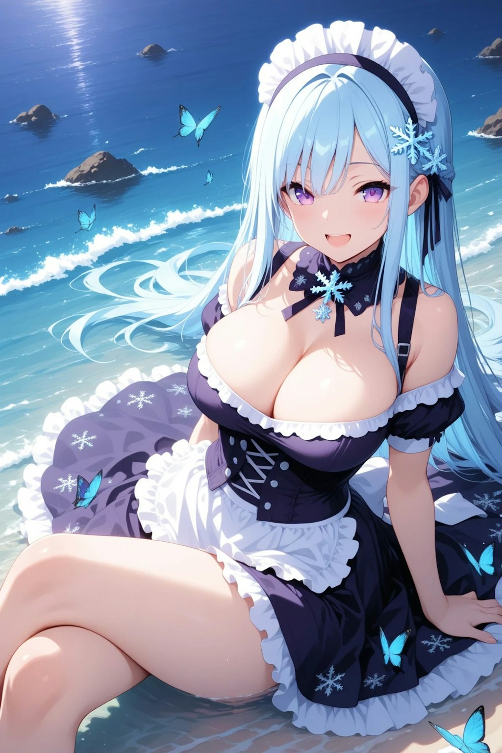 濡れちゃいますね♡