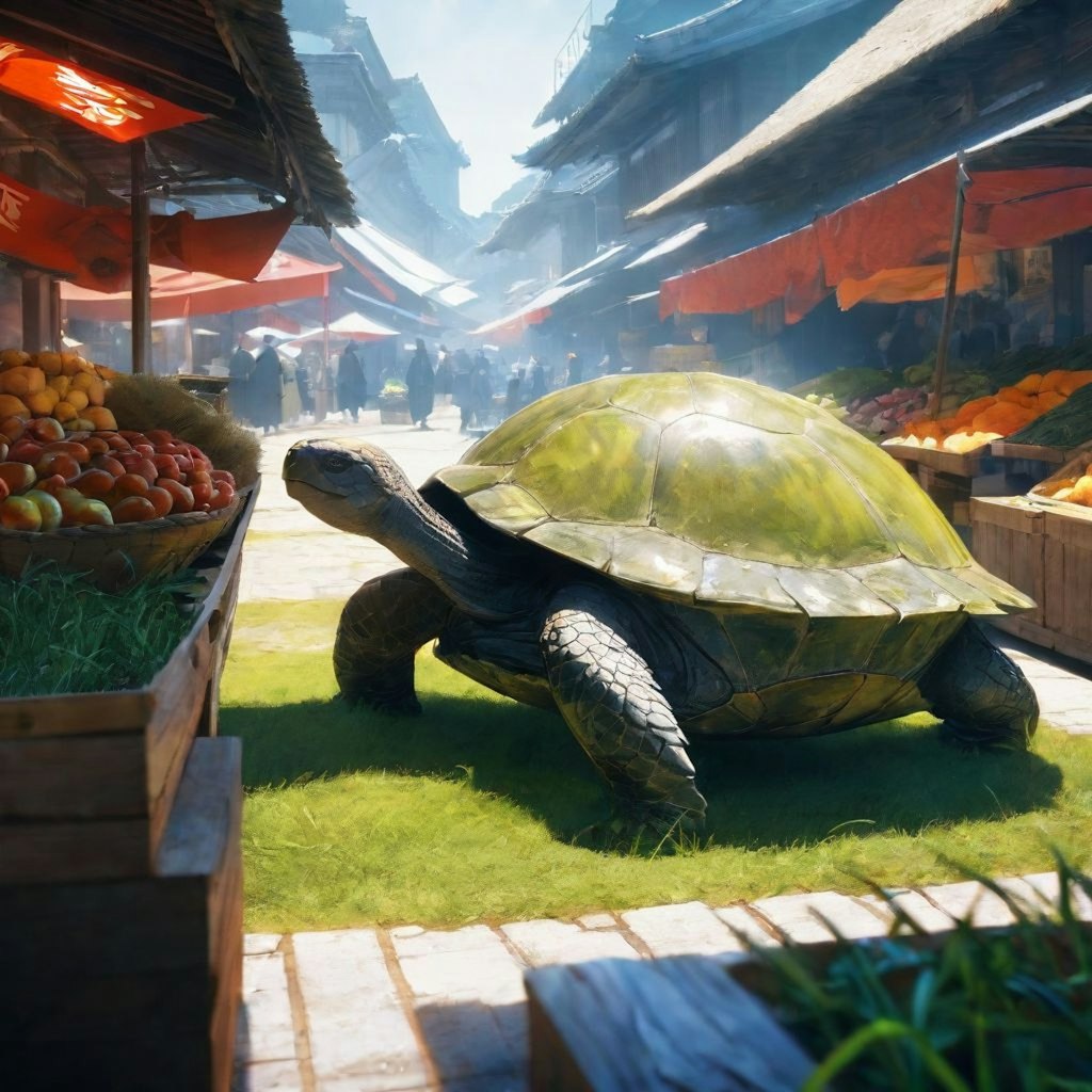 市場の🐢