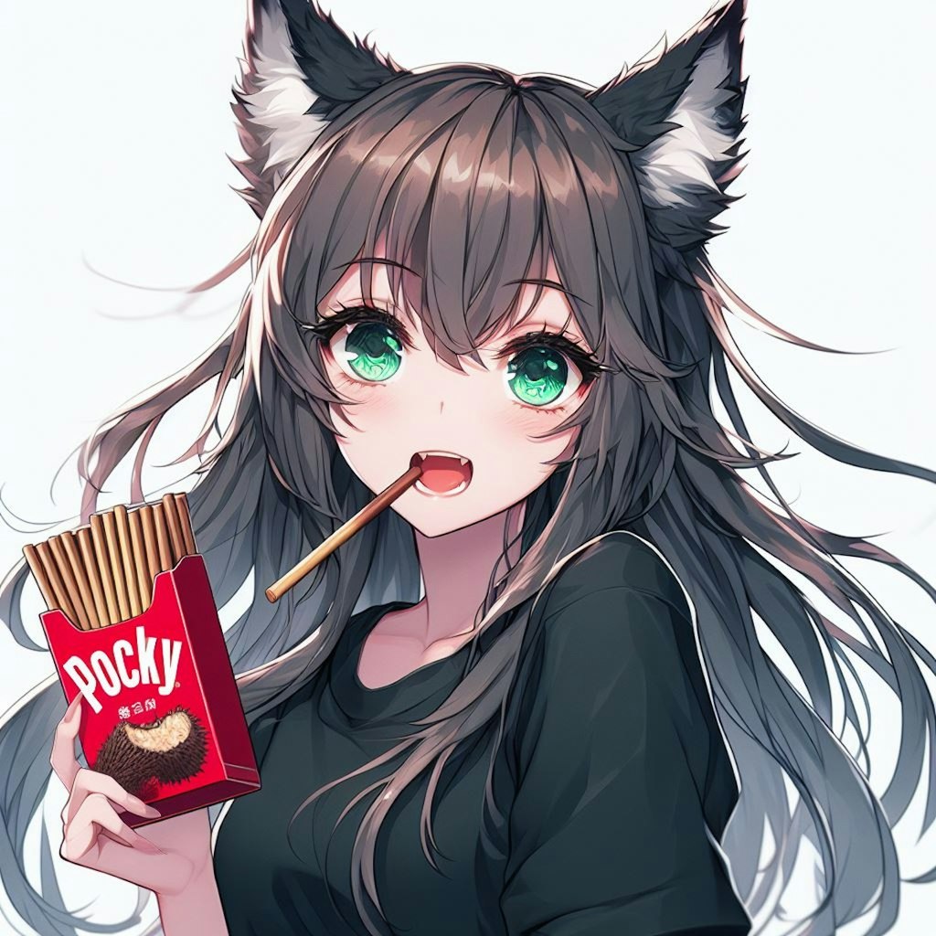 ポッキー🐺イラスト