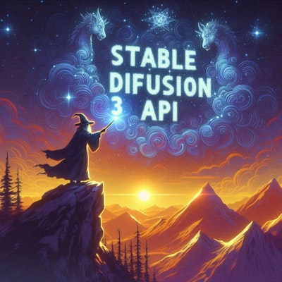 魔法使いは"Stable Diffusion 3 API"の文字を出せるか？by Dall-E3
