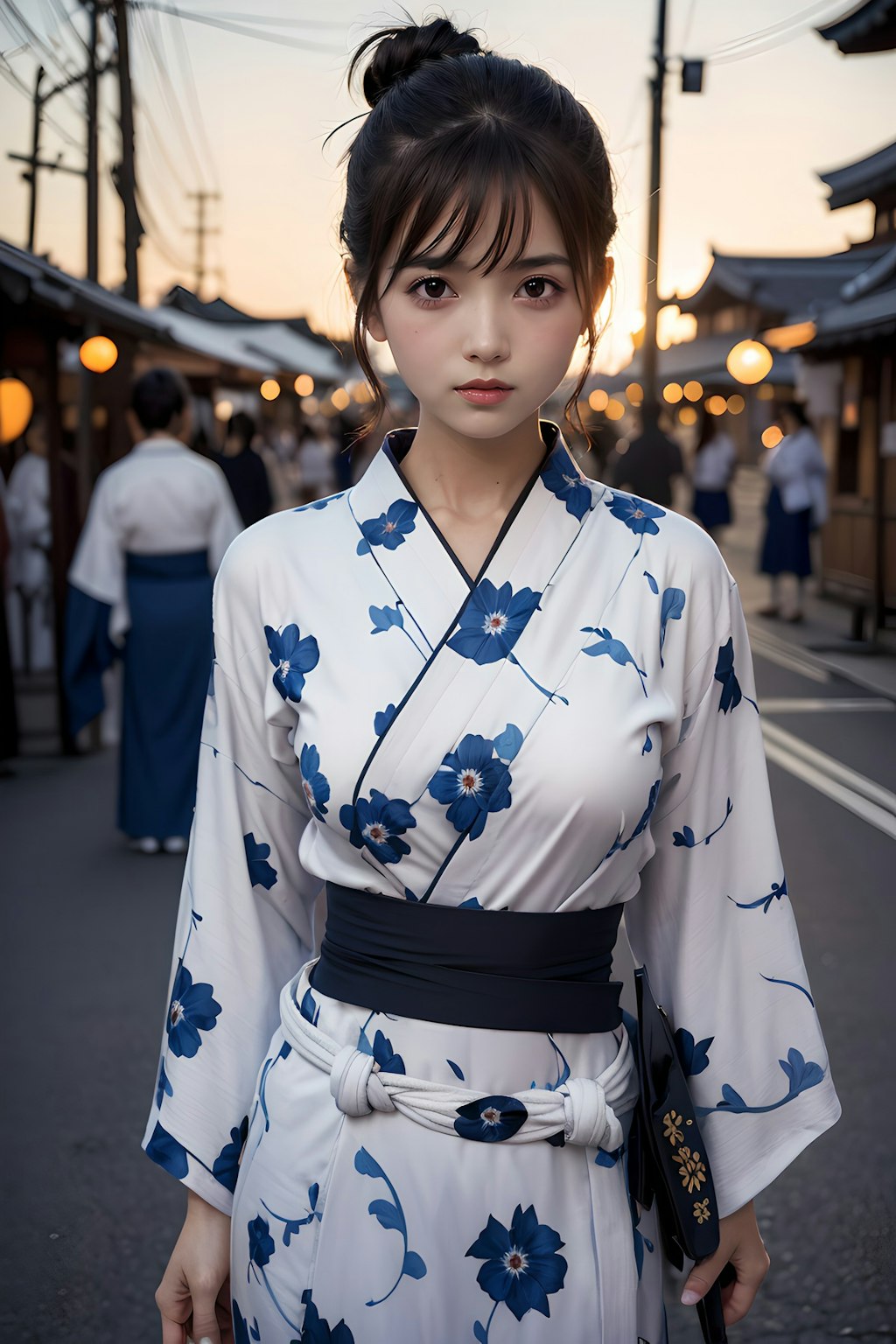 浴衣でお祭り