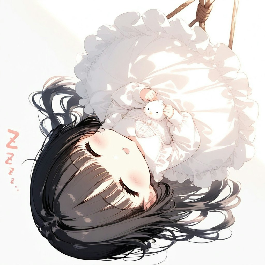 ちび姫熟睡中……