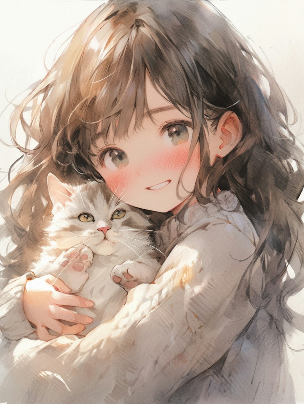 子猫と女の子🐱