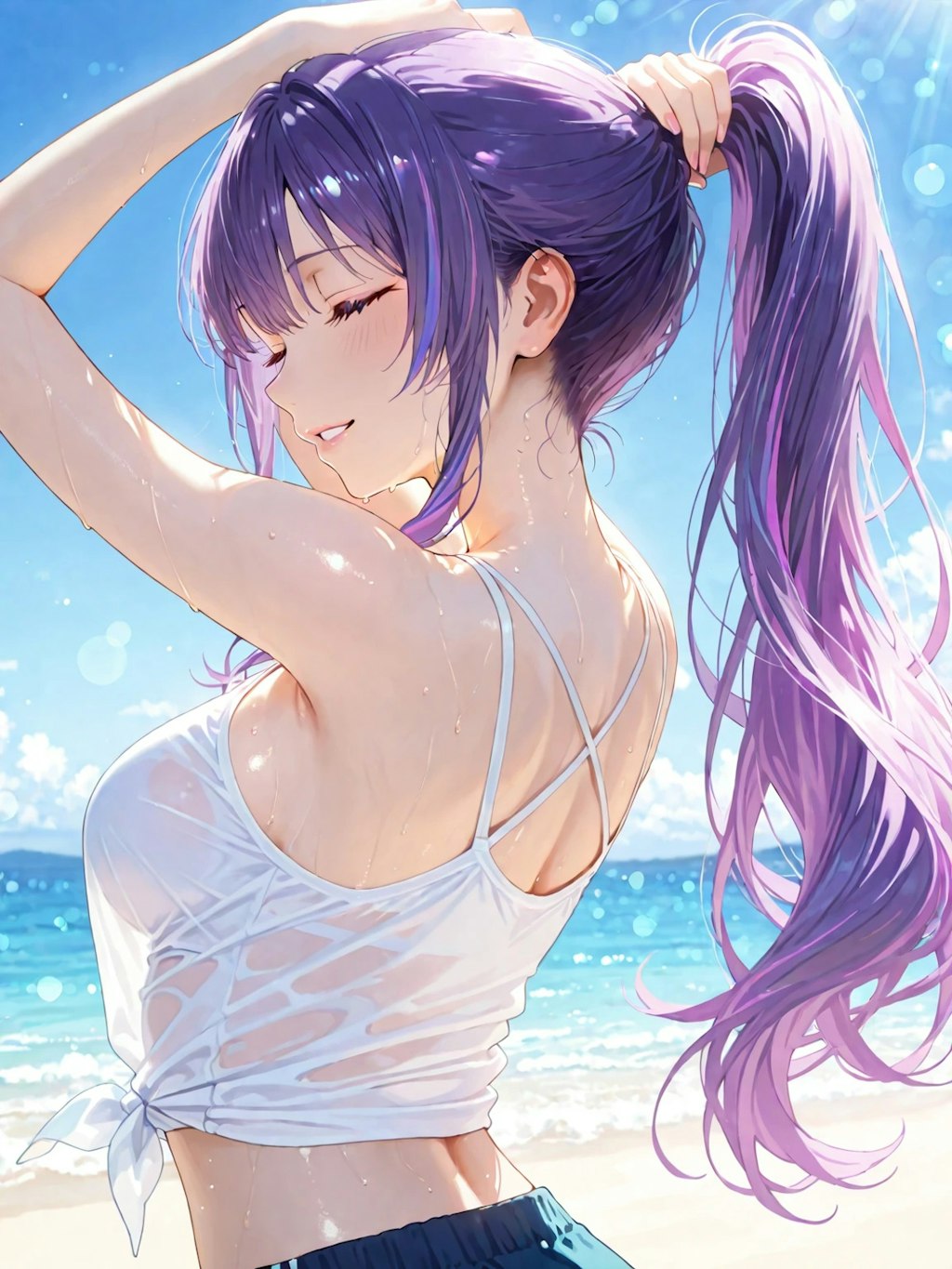 背中を魅せる