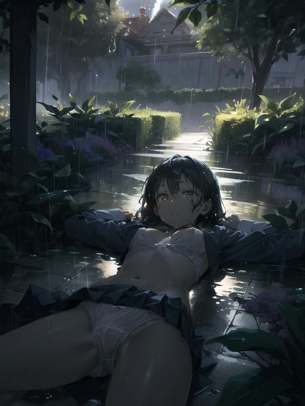 暗がりの雨