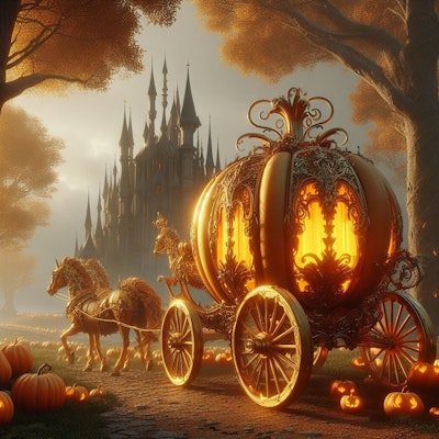 黄金のかぼちゃの馬車