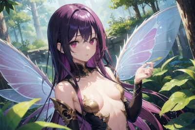 紫の妖精