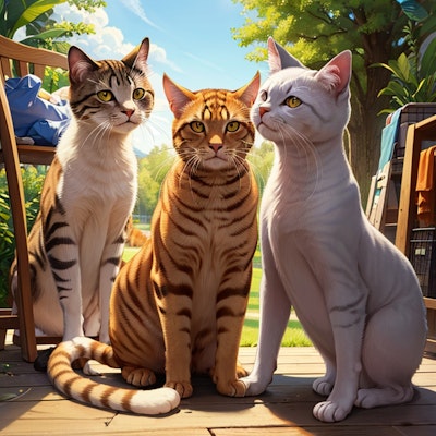 The three cat brothers