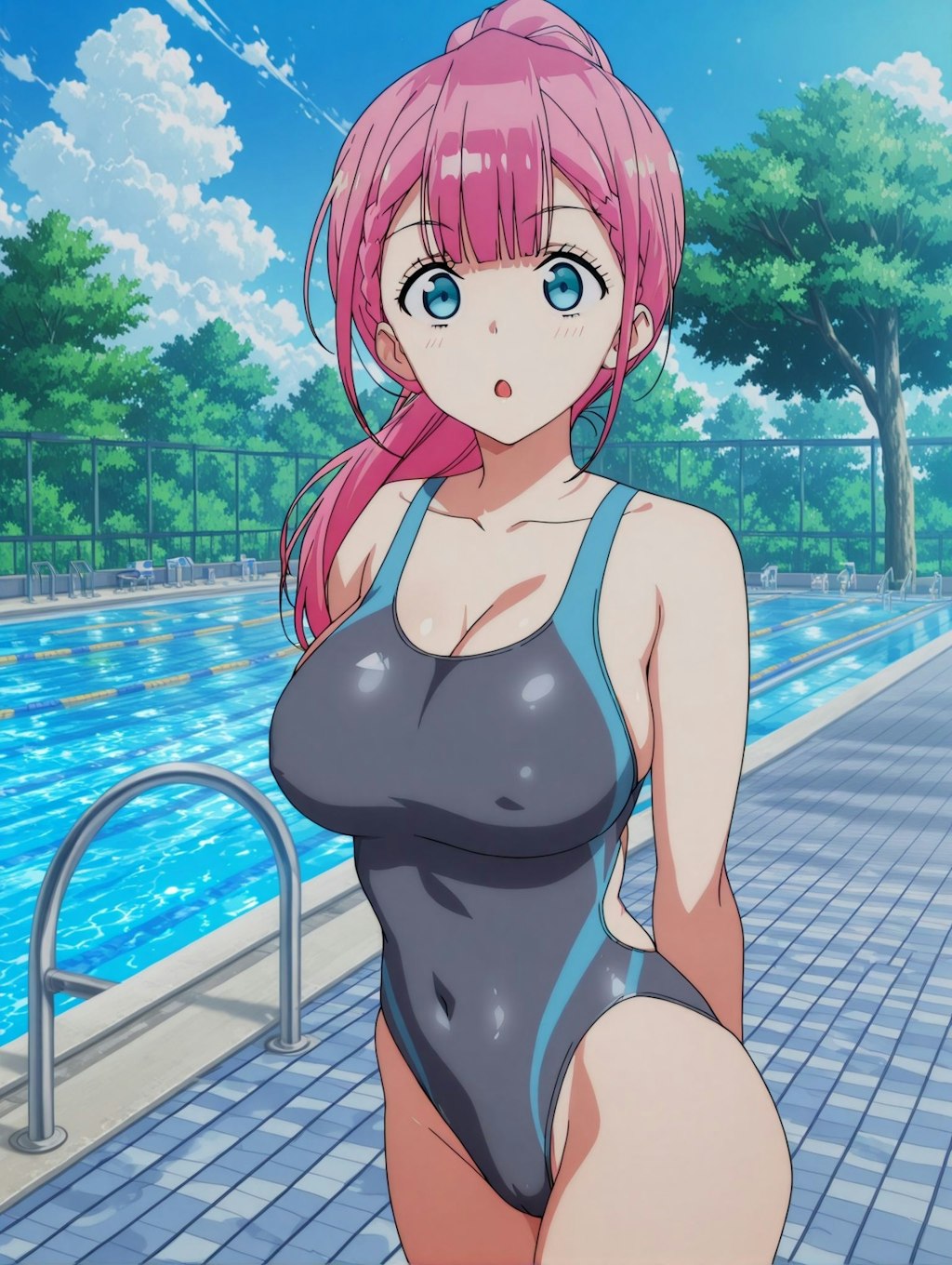 桐須真冬×競泳水着