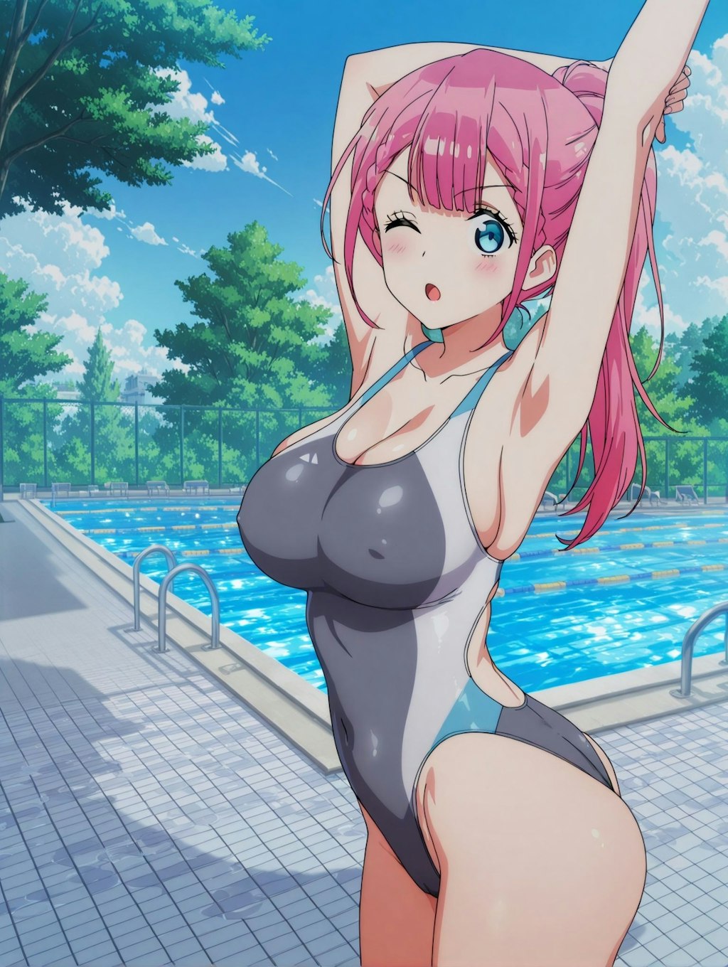 桐須真冬×競泳水着