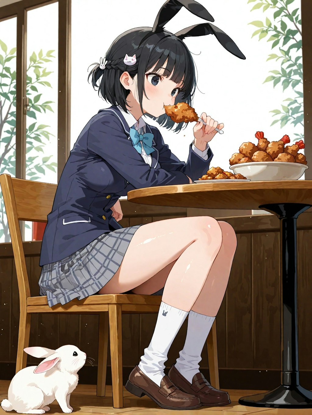 この店はうさ耳をつけないと入れません…