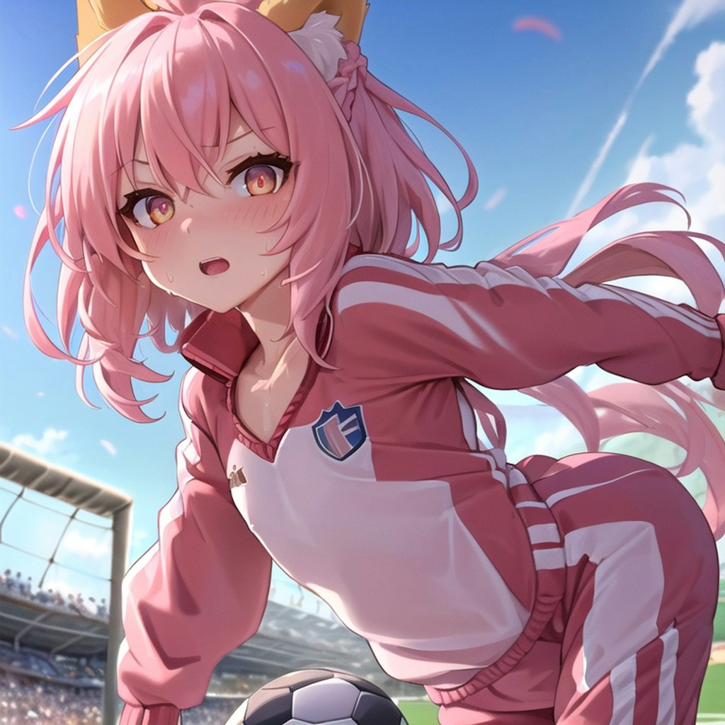 サッカー狐娘