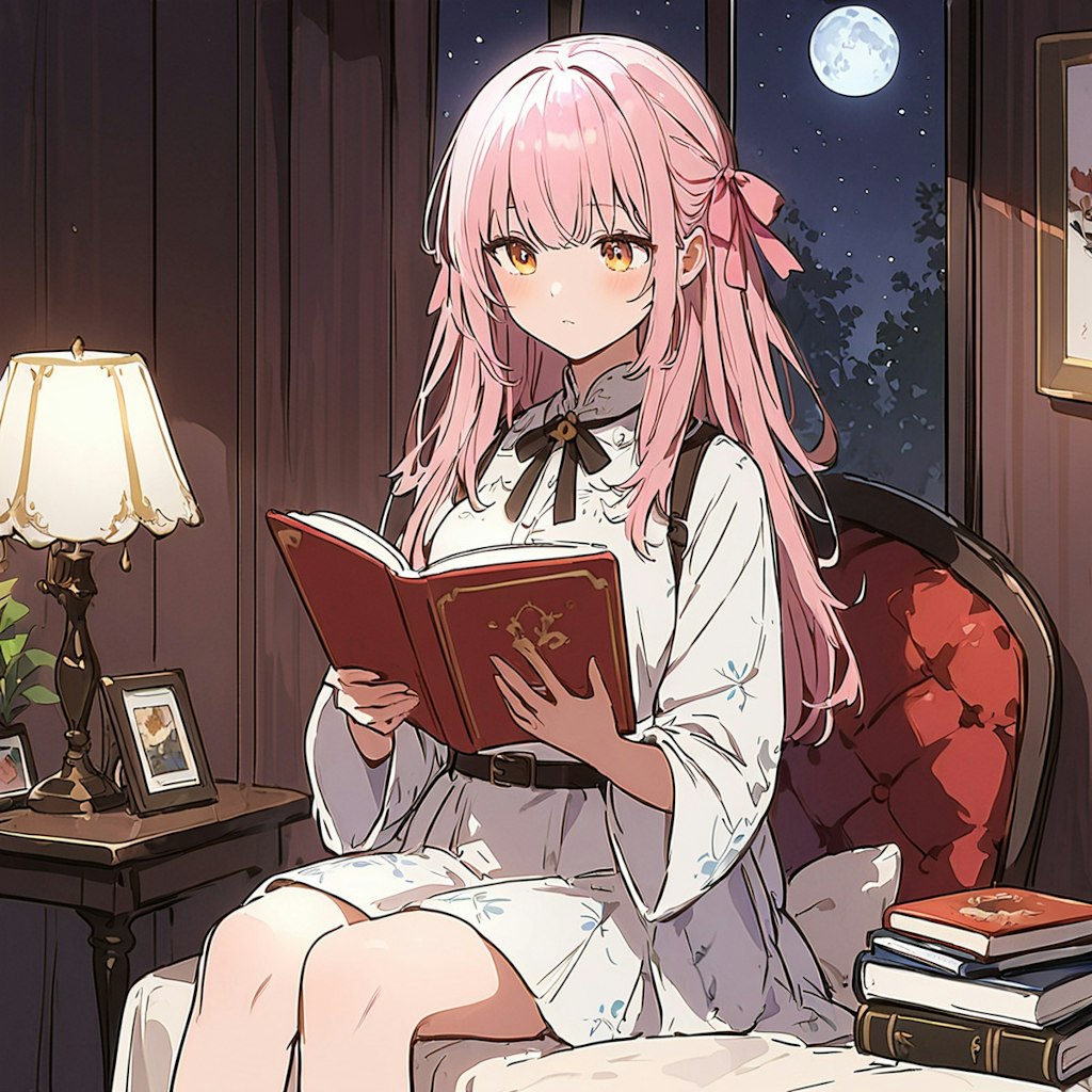 月夜の読書