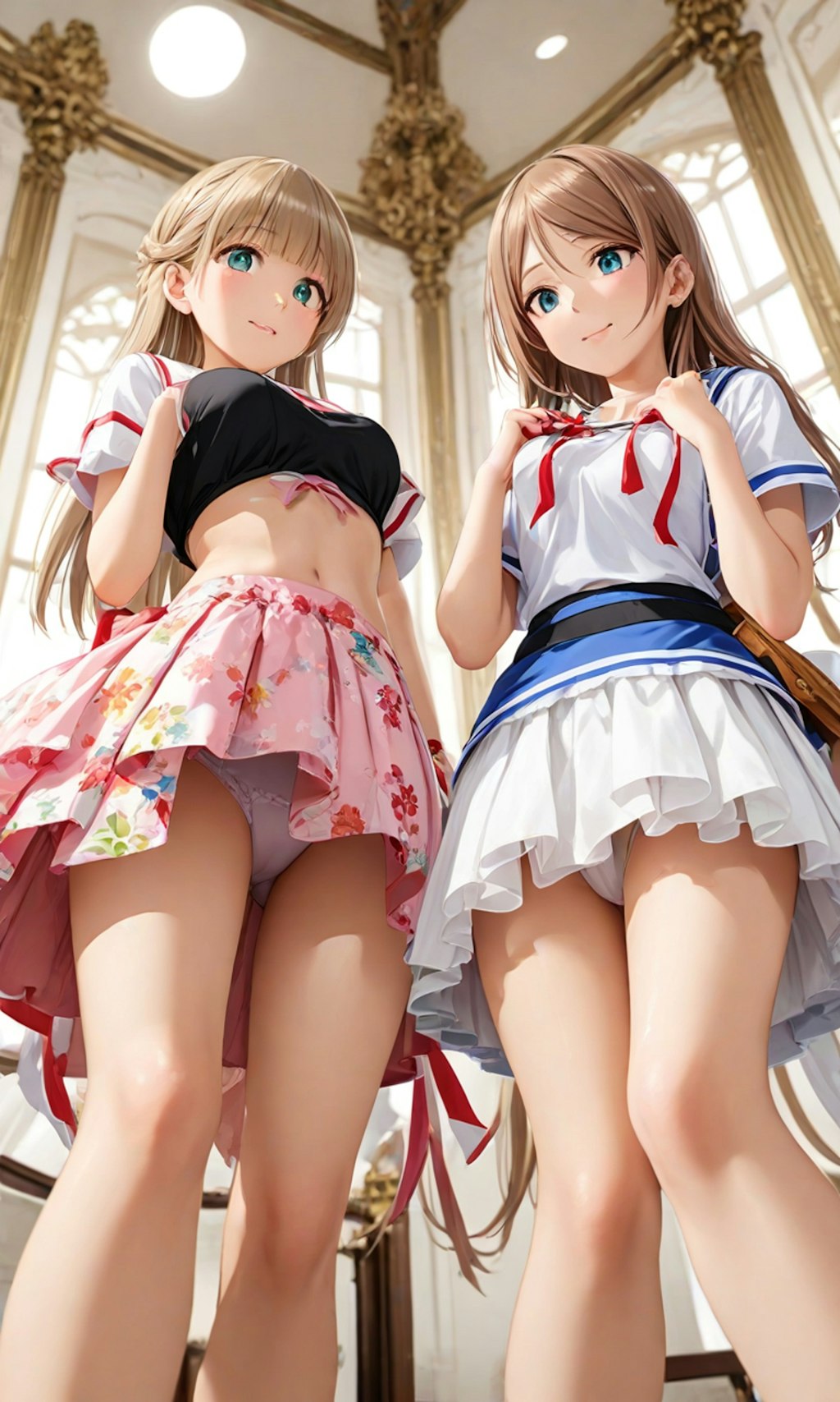 パンチラとセーラー服と女子高校生と