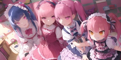 四姉妹　pink