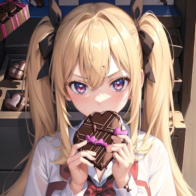 私があげたチョコだけ食べてればいいのよ！