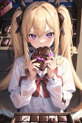 私があげたチョコだけ食べてればいいのよ！
