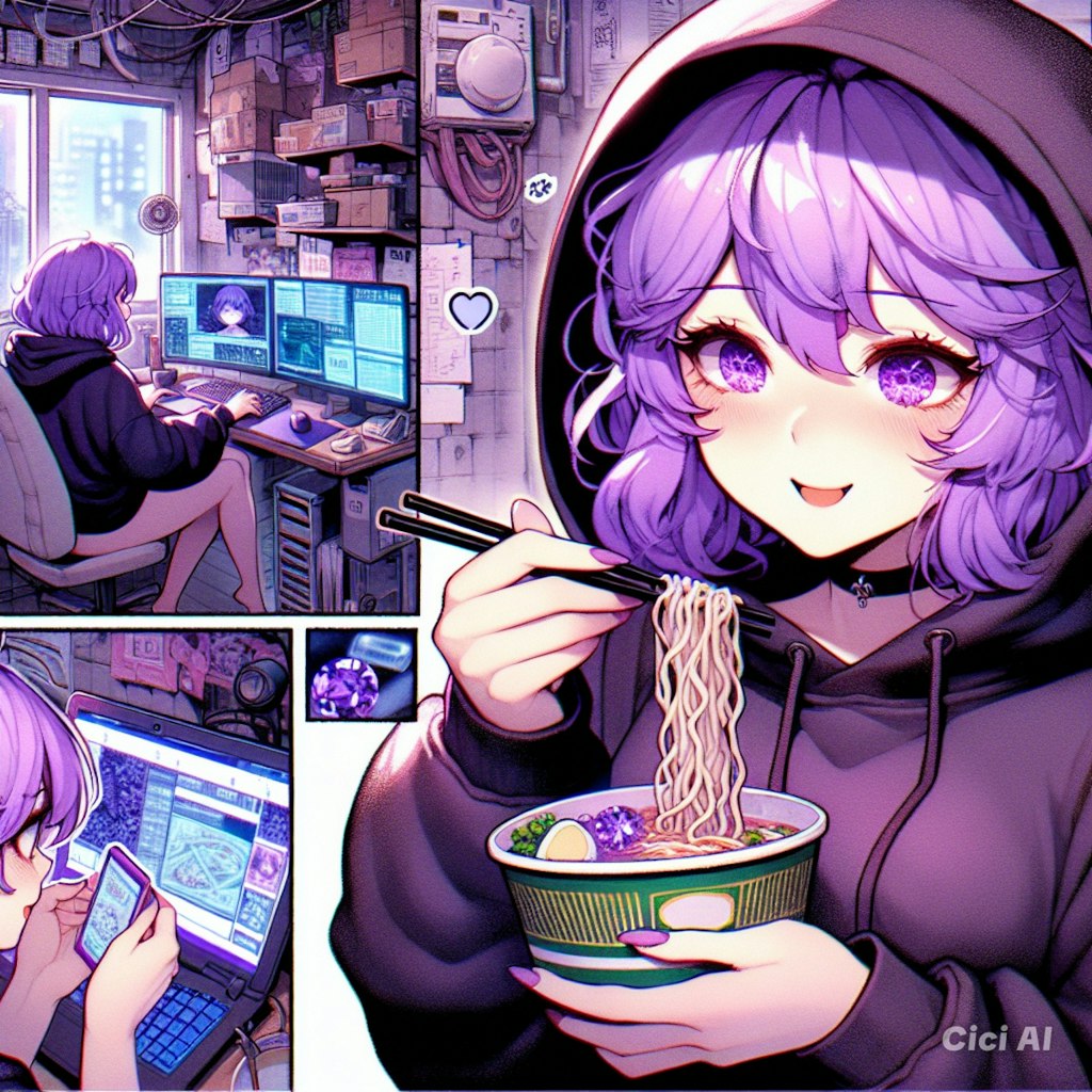 ハッキングは海鮮麺の後で